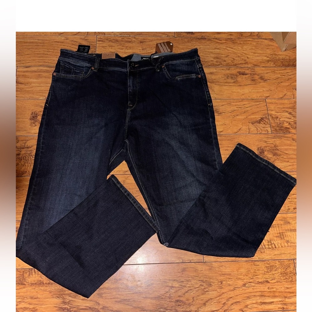 Mens Volcom Kinkade Regular Straight Fit Dark Blue Denim Jeans Size 40 - Picture 6 of 7